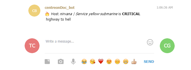 service notification