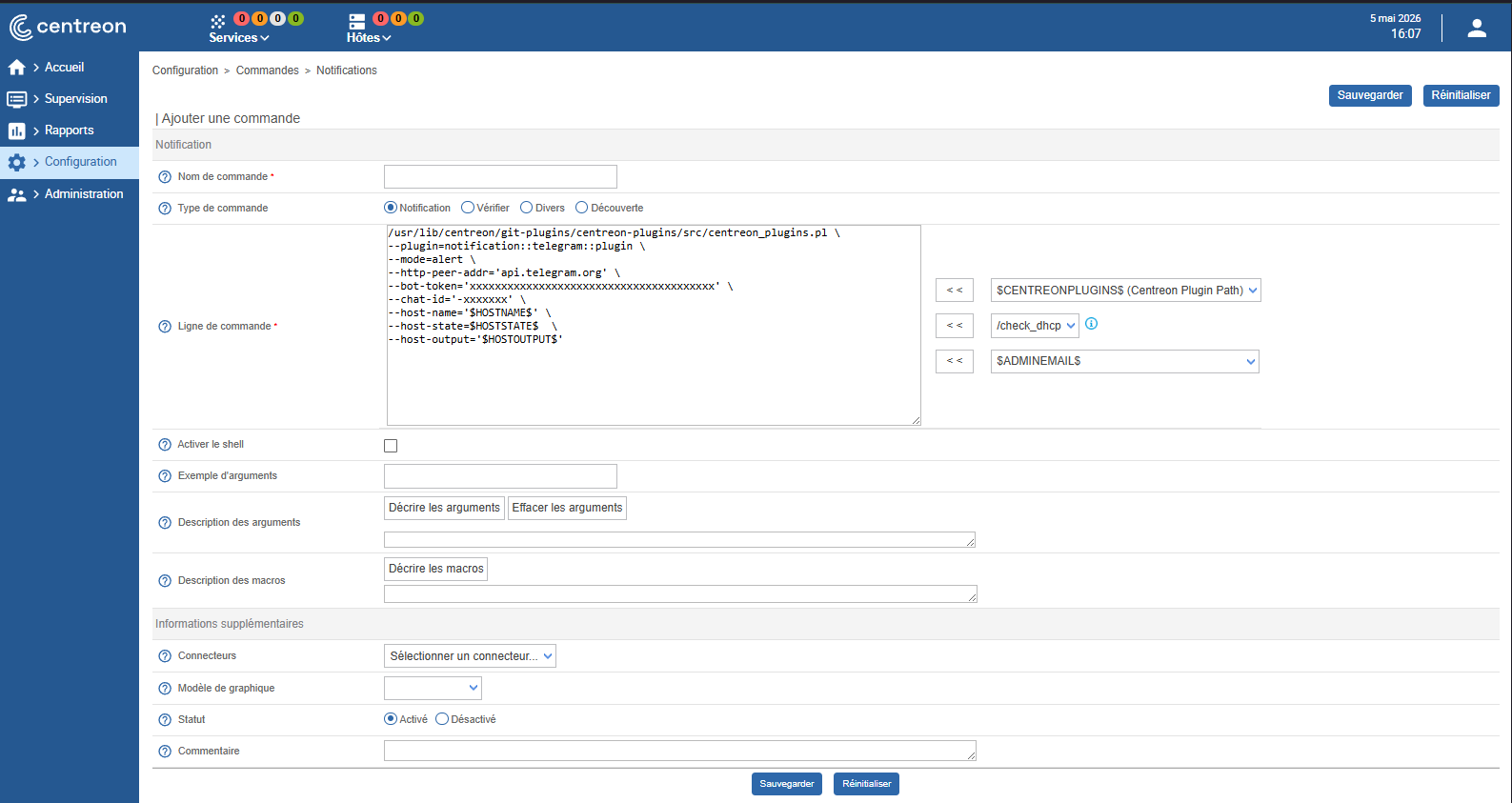 host command
